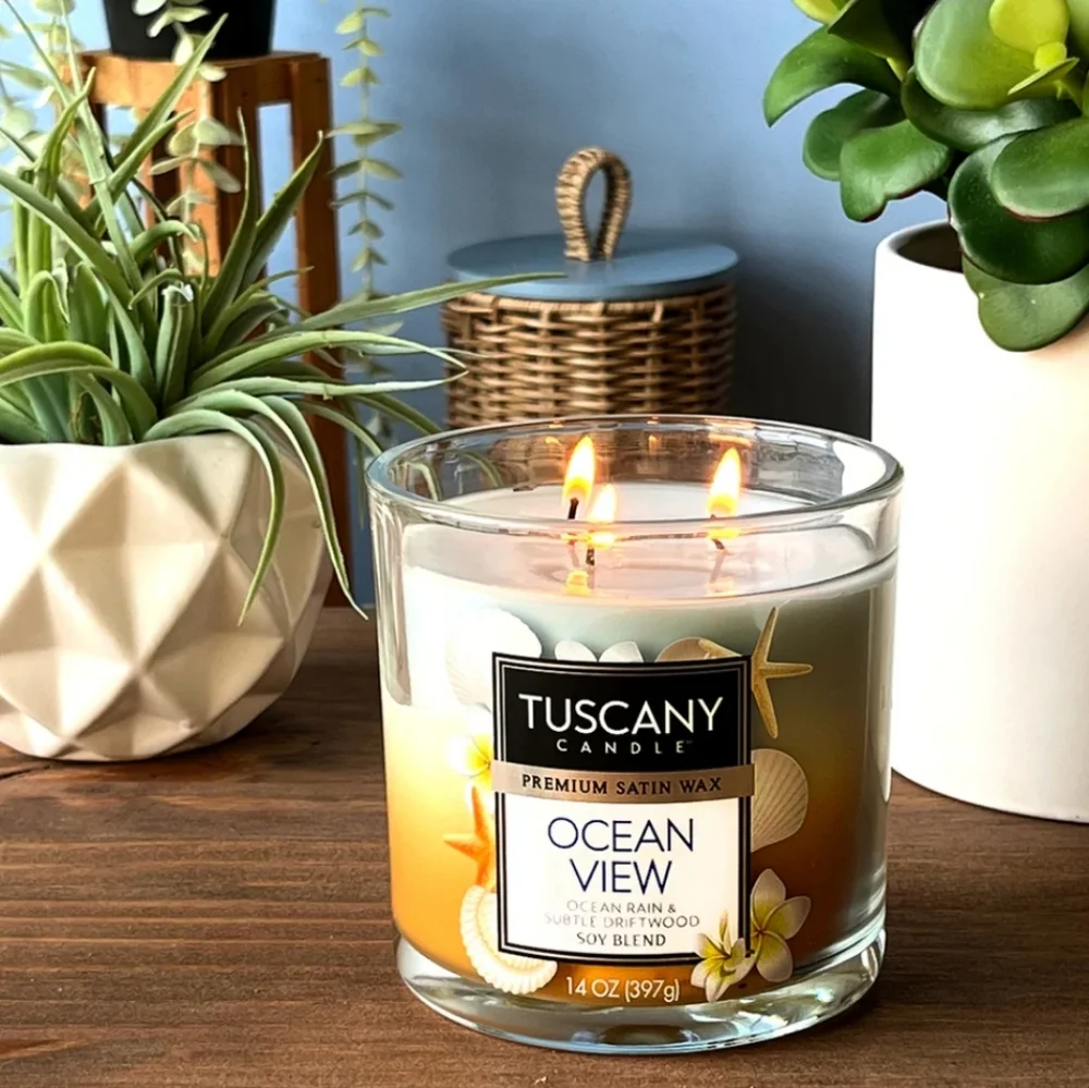 TUSCANY CANDLES • Ocean View • Long-Lasting Scented Jar Candle (14 oz) - Picture 11 of 11